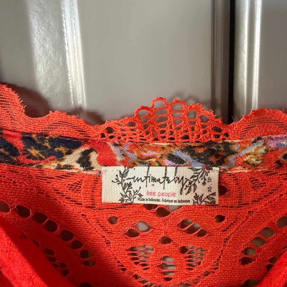 Intimately Free People Morning Song Maxi Dress, Cherry Combo,XS (NWOT) - Picture 3 of 15